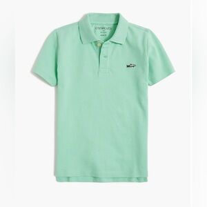 J crew factory crewcuts Boys' critter polo shirt spearmint size L